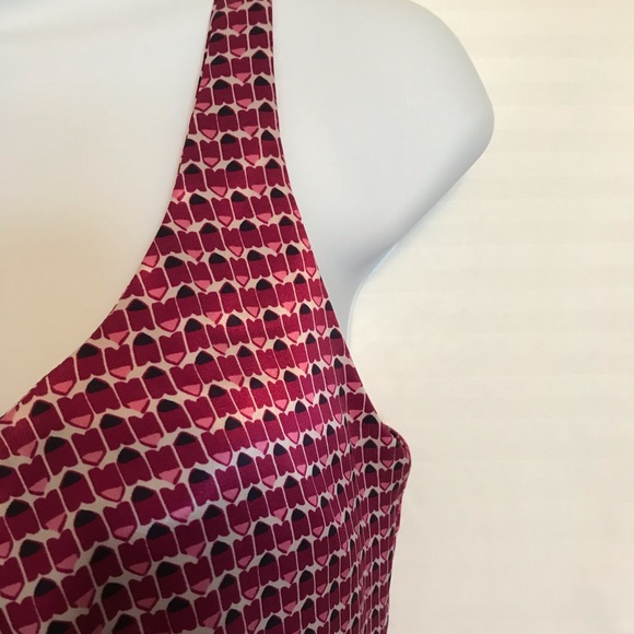 NY&C Wine / Cranberry Sleeveless Silk Tank - Picture 4 of 8